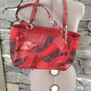 Coach patch handbag medium